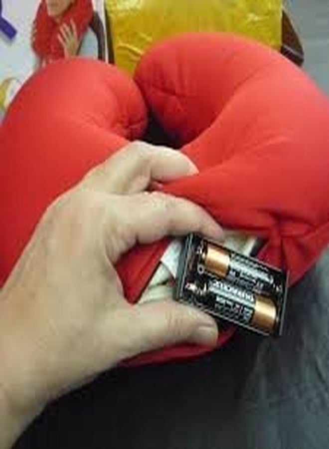 ستايليز وسادة تدليك الرقبة بالخرز الدقيق الاهتزازي من ستايليز | وسادة منزلية، مكتبية، للسفر (أحمر) - Image 4